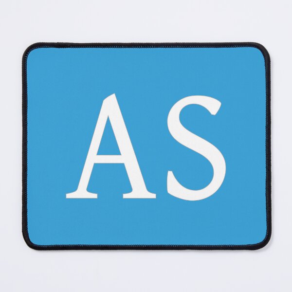 Item preview, AS Initials Monogram Elegant White Letters designed and sold by Jeallan Designs.