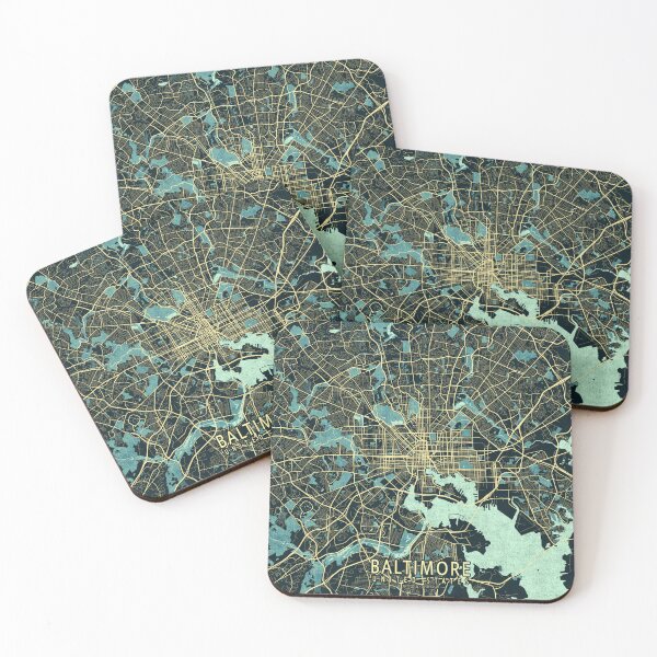 Item preview, Baltimore City Map of Maryland, USA - Summer designed and sold by deMAP.