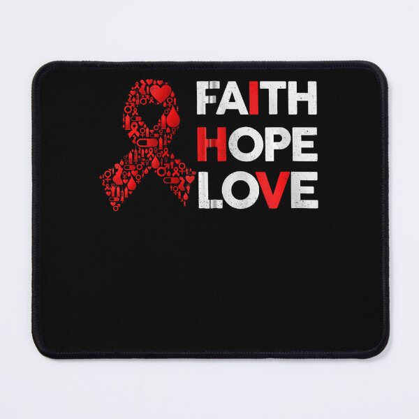 Item preview, AIDS Awareness Shirt Faith Hope Love HIVAIDS Awareness Zip Hoodie designed and sold by EagmianPheolea.