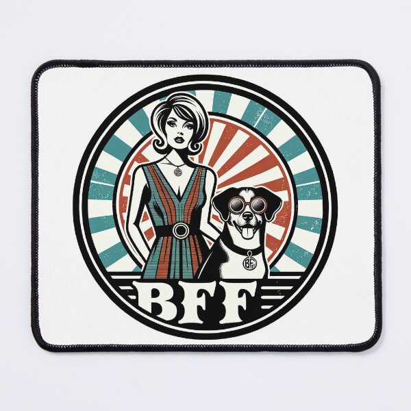 Item preview, BFF Best Friend Forever! dog and girl designed and sold by Arthoughts.