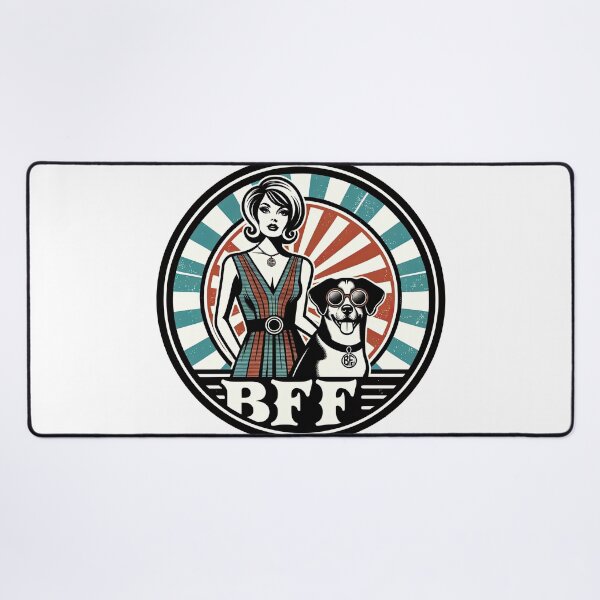 Item preview, BFF Best Friend Forever! dog and girl designed and sold by Arthoughts.