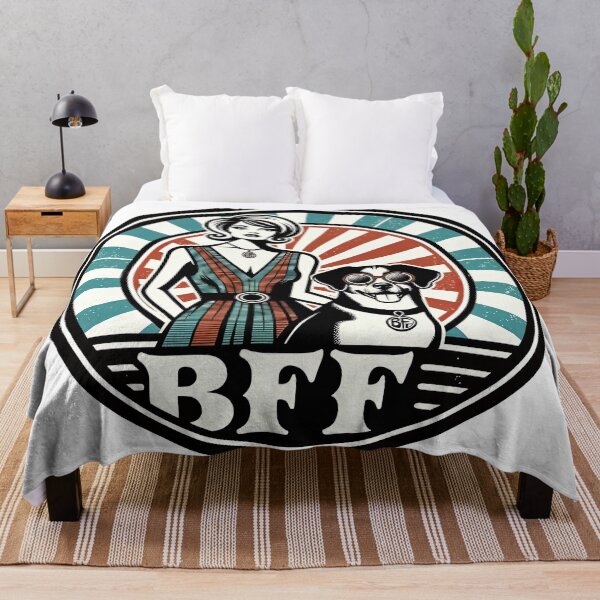 Item preview, BFF Best Friend Forever! dog and girl designed and sold by Arthoughts.