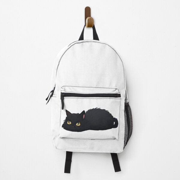 Item preview, Fluffy lying black cat  designed and sold by MacLis.