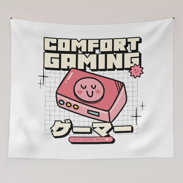 Item preview, Pink Comfort Gaming Cozy Gamer Japanese Design designed and sold by ElLocoMus.