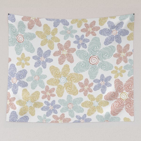 Item preview, Latent Fingeprint Flower Pattern designed and sold by SceneOfTheCrime.