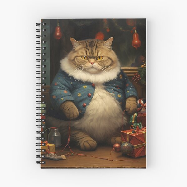 Artikelvorschau, Wütende Feiertags-Weihnachtsfett-Katze-Digitaldruck entworfen und verkauft von dcrc.