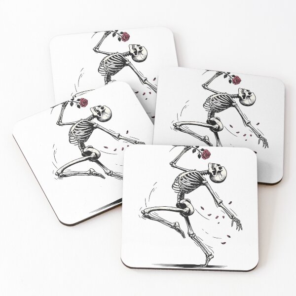 Item preview, Skeleton dancing with rose designed and sold by HcnDesigner.