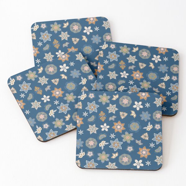 Item preview, Boho Floral Ornaments Pattern designed and sold by BrankaPD.