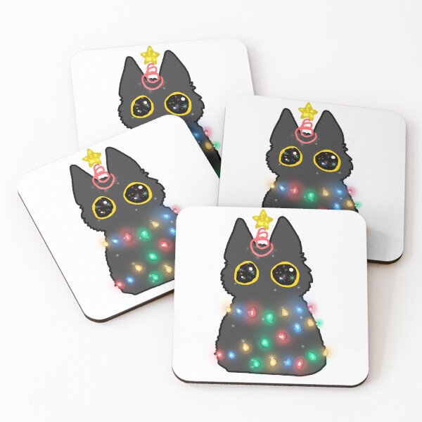 Item preview, Christmas light cat designed and sold by AnnaBella-Lee.