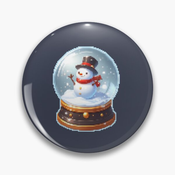 Item preview, Pixelart bola de nieve de cristal designed and sold by guillesalasg.