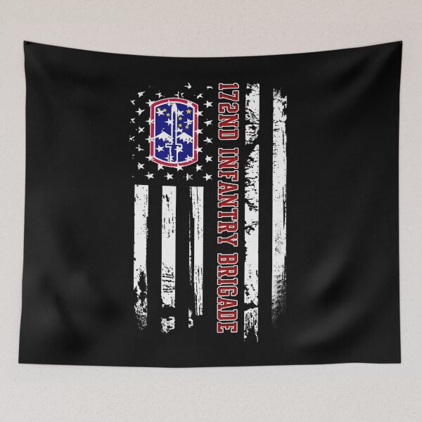 Item preview, 172nd Infantry Brigade Veteran USA Flag Veterans Day Xmas designed and sold by defabiosofxs.