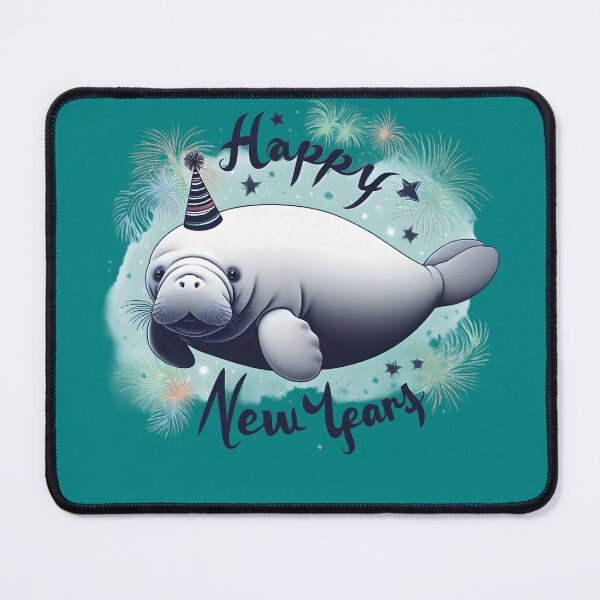 Item preview, Ring in the New Year with our "Happy New Years" Manatee Design! designed and sold by SandbarTees.