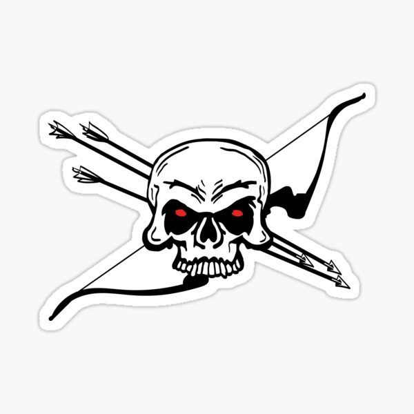 SKULL 'N BOW (Archery by BOWTIQUE) Sticker