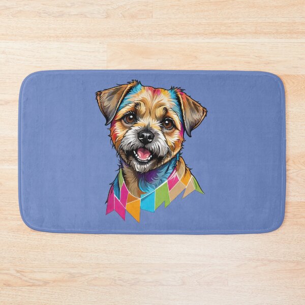 Item preview, Colorful Border Terrier Dog designed and sold by Bilisik.