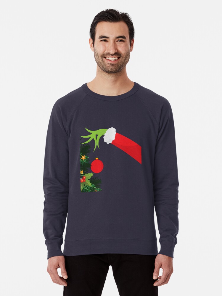 Grinch hand holding Louis Vuitton Ornament shirt, sweater, hoodie