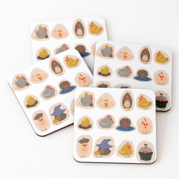 Item preview, Chicken Sticker Sheet 1 designed and sold by Cavalierious.