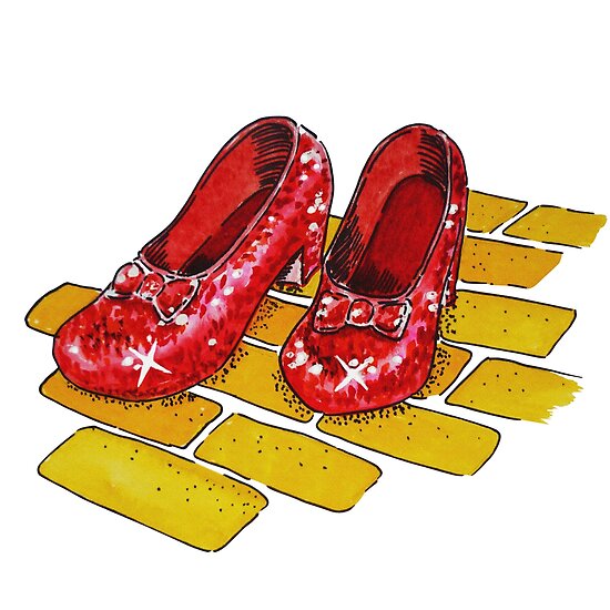 wizard of oz red slippers
