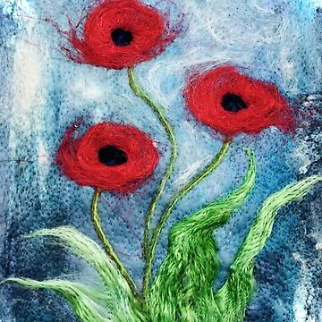 Artwork thumbnail, Poppies by Ushma Sargeant Art