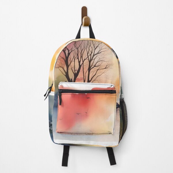 Item preview, Fall Evening Scene A in Watercolors & Pen designed and sold by Oldetimemercan.