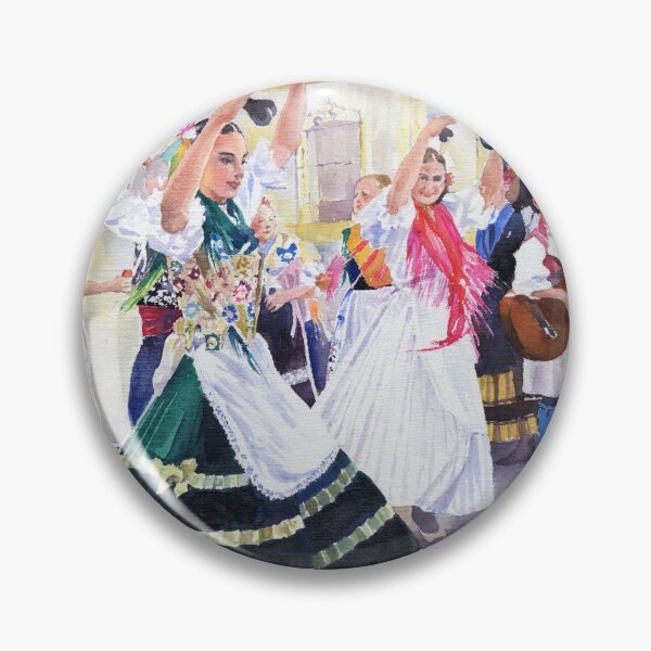 Item preview, Folk Dancers in the Square, Terque designed and sold by Margaret Merry.