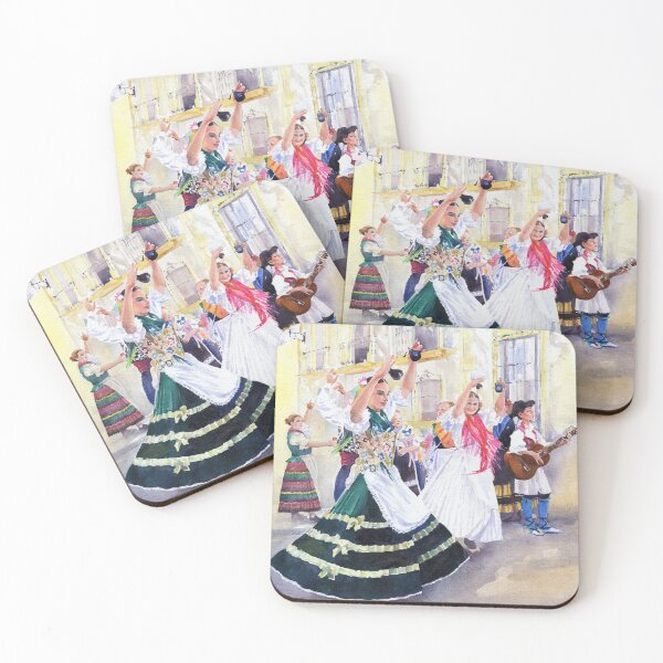 Item preview, Folk Dancers in the Square, Terque designed and sold by Margaret Merry.