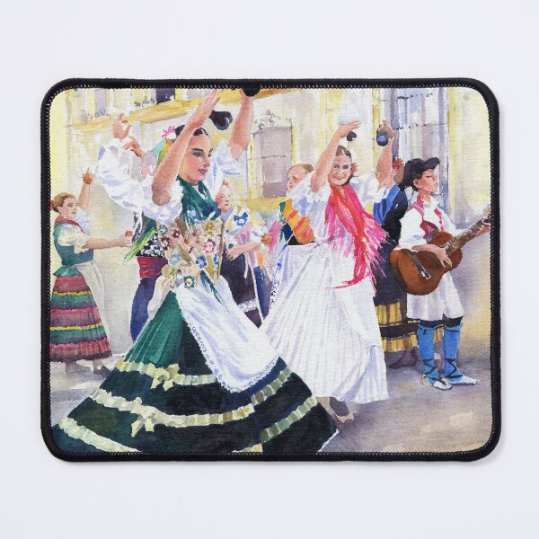 Item preview, Folk Dancers in the Square, Terque designed and sold by Margaret Merry.