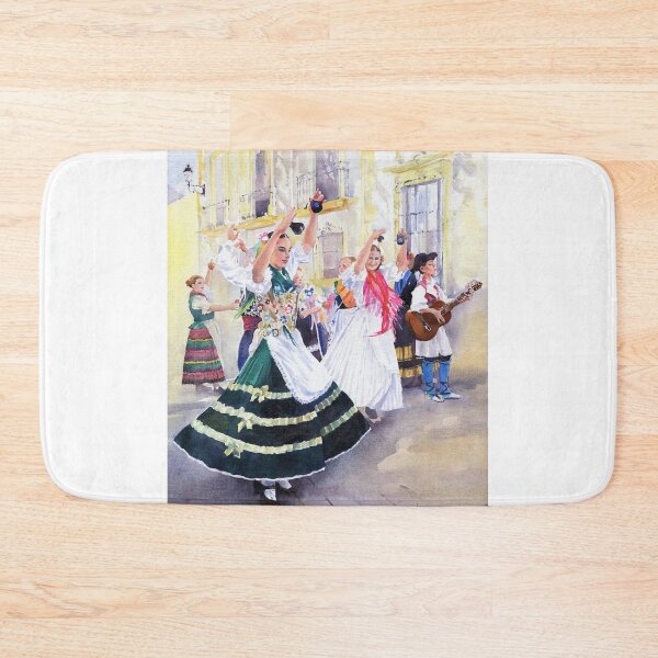 Item preview, Folk Dancers in the Square, Terque designed and sold by Margaret Merry.