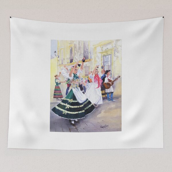 Item preview, Folk Dancers in the Square, Terque designed and sold by Margaret Merry.