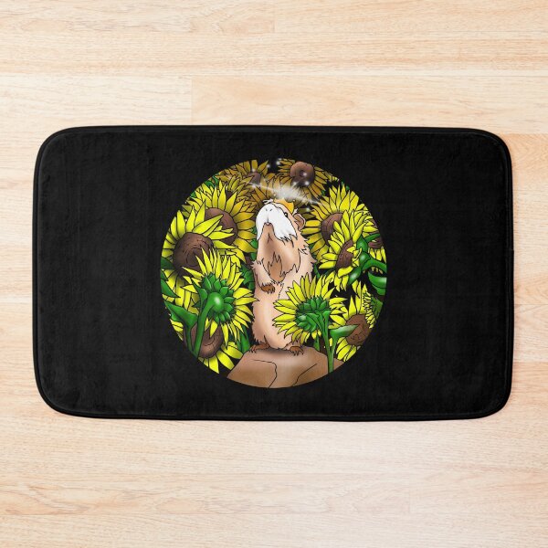 Item preview, Guinea Pig with Sunflowers | Gift for Guinea Pig Lover designed and sold by Marian Murdoch.