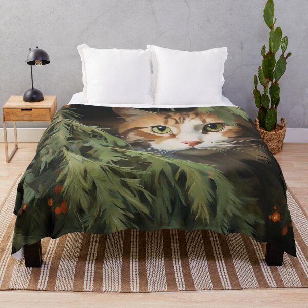 Item preview, holiday christmas cat digital print designed and sold by dcrc.