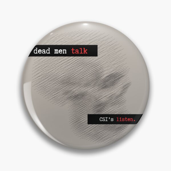Artikelvorschau, Dead Men Talk Aufkleber entworfen und verkauft von SceneOfTheCrime.