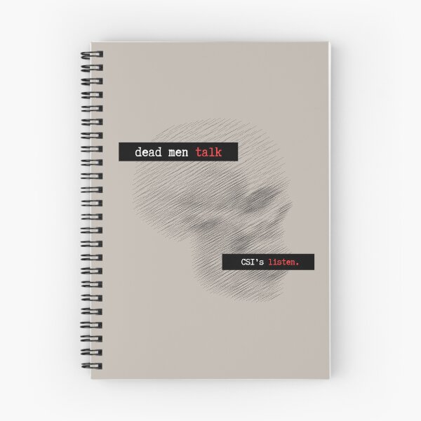Item preview, Dead Men Talk Sticker designed and sold by SceneOfTheCrime.