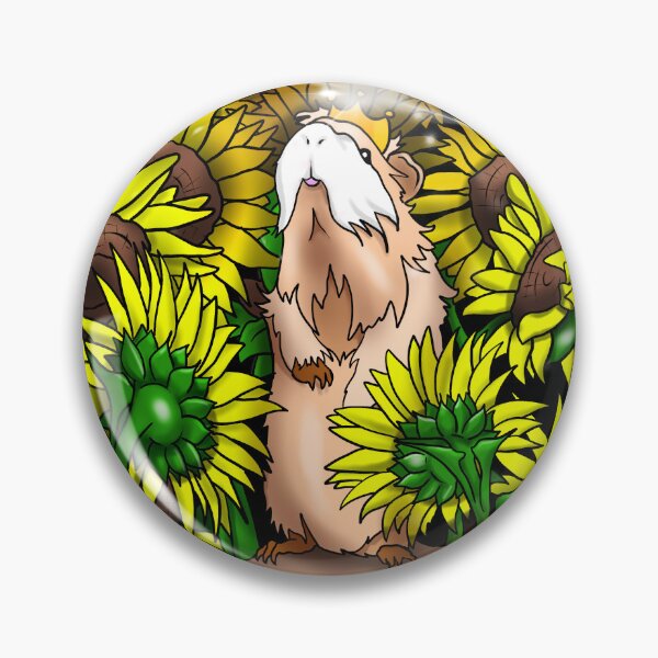 Item preview, Guinea Pig with Sunflowers | Gift for Guinea Pig Lover designed and sold by Marian Murdoch.