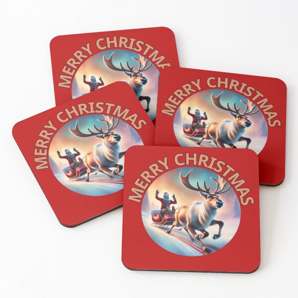 Item preview, Joyful Reindeer Sleigh Ride: Festive Christmas Spirit designed and sold by ChicTrendz.