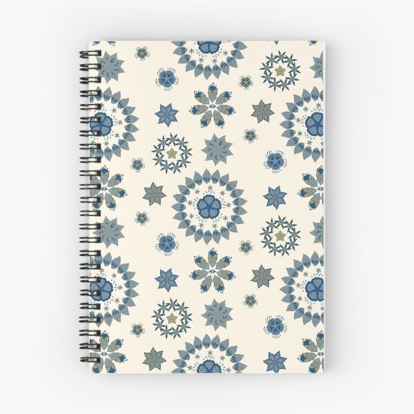 Item preview, Boho Floral Ornaments Mandala Snowflakes Pattern designed and sold by BrankaPD.