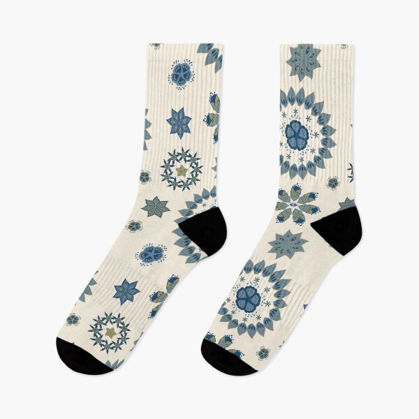 Item preview, Boho Floral Ornaments Mandala Snowflakes Pattern designed and sold by BrankaPD.