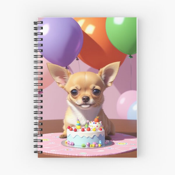 Item preview, Portrait of a chihuahua puppy at a birthday party designed and sold by Tio-Tecun.