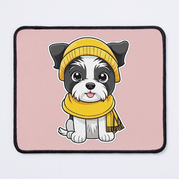 Item preview, Scruffy Terrier Wearing Yellow Hat designed and sold by Bilisik.