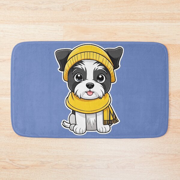 Item preview, Scruffy Terrier Wearing Yellow Hat designed and sold by Bilisik.