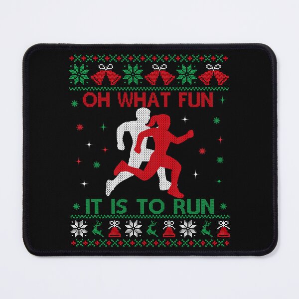 Item preview, Funny Running Ugly Christmas Oh What Fun It Is To Run designed and sold by EIMgraphic.