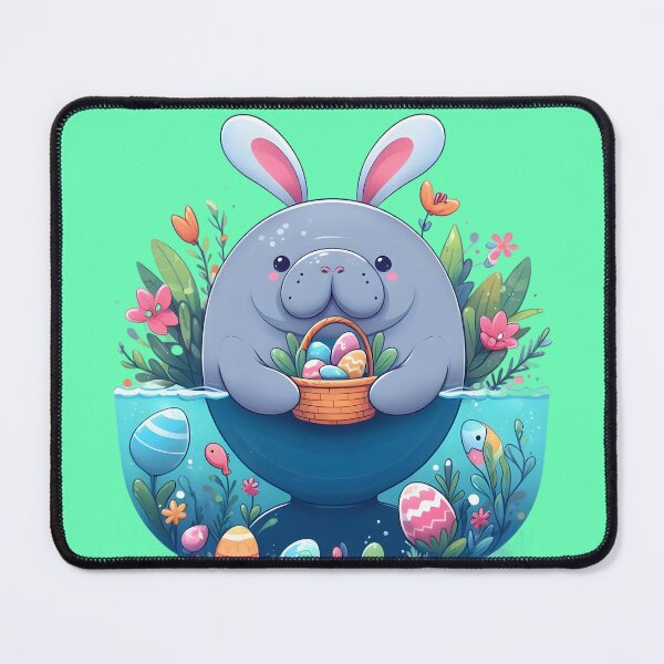 Item preview, Celebrate Easter with our Adorable Manatee in Bunny Ears Design! designed and sold by SandbarTees.