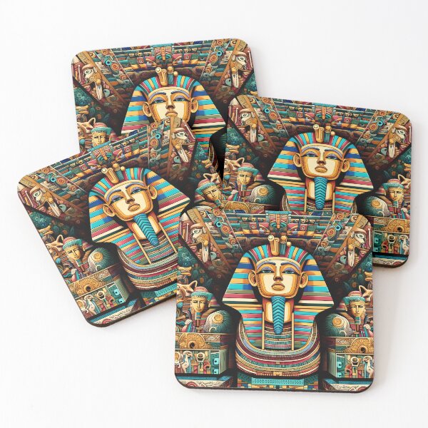 Item preview, king Tutankhamun - Sands of Serenity Art Deco designed and sold by StedeBonnet.