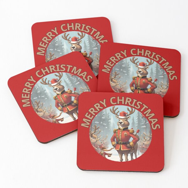 Item preview, Joyful Reindeer Christmas Soldier designed and sold by ChicTrendz.