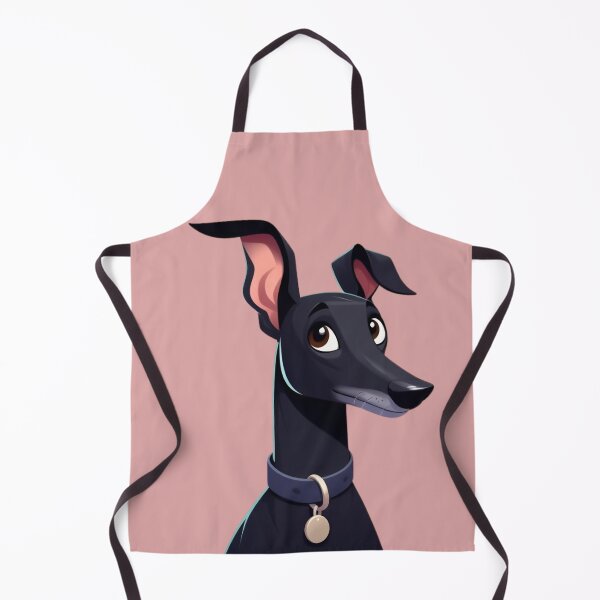 Item preview, Black Greyhound with Semaphore Ears designed and sold by IdlePython.