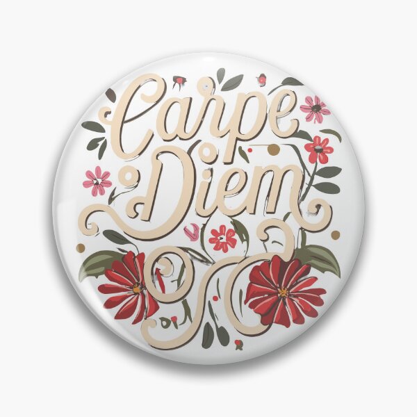 Item preview, Carpe Diem Flower Calligraphy   designed and sold by LittleHappies.