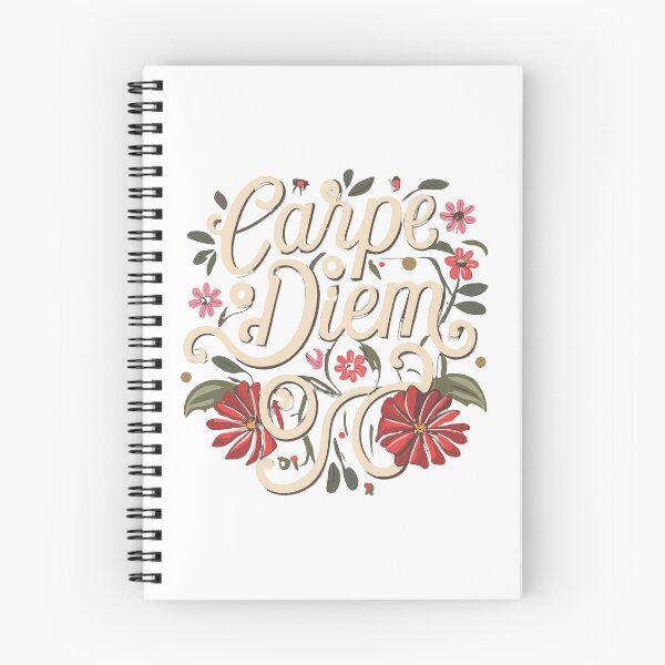 Item preview, Carpe Diem Flower Calligraphy   designed and sold by LittleHappies.