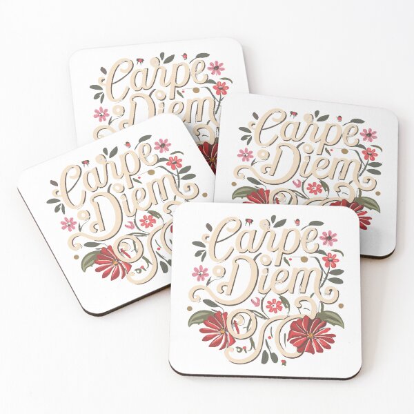 Item preview, Carpe Diem Flower Calligraphy   designed and sold by LittleHappies.