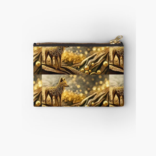 Item preview, LONE WOLF OF MAGIC - Dreamy Royal Gold vibrant ancestral pattern designed and sold by Aniyah.