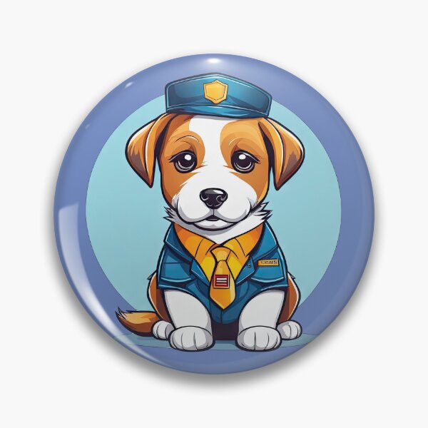 Item preview, Cavalier King Dog dressed as a Police designed and sold by Bilisik.