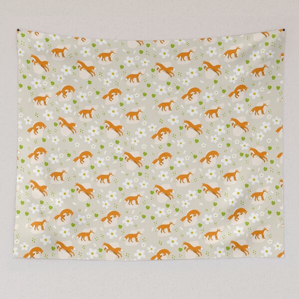 Item preview, Fox Fairytale Forest Spring Colors designed and sold by Print N Stuff by Cristina Stancu.